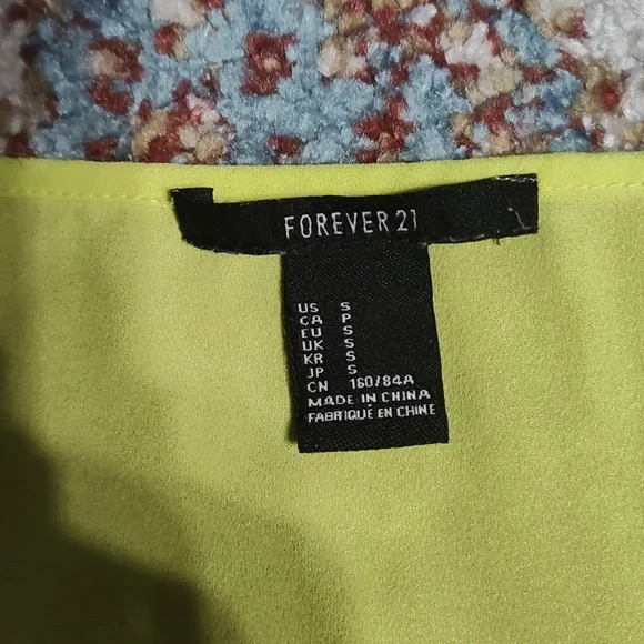 Forever 21 Yellow High Low Sleeveless Shirt - Picture 2 of 8